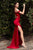 Cinderella Divine - Ruched Cutout Back Prom Gown CU093 - 1 pc Sienna In Size 14 Available CCSALE