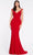 Cinderella Divine RV712 - Beaded Sheath Evening Dress Special Occasion Dress 6 / Red