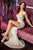 Cinderella Divine - Sequined Plunging V-neck Sheath Dress CH225 - 1 pc Platinum In Size XL Available CCSALE XL / Platinum