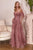 Cinderella Divine - Shawl Style Appliqued Prom Dress OC008 - 1 pc Dusty Rose In Size 12 Available CCSALE 12 / Dusty Rose