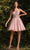 Cinderella Divine - Sleeveless V-Back Cocktail Dress CD0190 Cocktail Dresses M / Blush