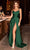 Cinderella Divine - Spaghetti Strap Sleek A-Line Gown BD104 - 1 pc Emerald In Size M Available CCSALE M / Emerald