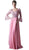 Cinderella Divine - Sweetheart Long Bell Sleeves Lace Evening Gown CR773 - 1 pc Dusty Rose in Sizes 12 Available CCSALE 12 / Dusty Rose