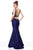 Clarisse - 5027 Beaded Plunging V-neck Mermaid Dress Special Occasion Dress