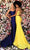 Clarisse 800259 - Scoop Bandeau Back Evening Dress Evening Dresses 00 / Yellow