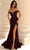 Clarisse 810447 - Off Shoulder High Slit Prom Dress Prom Dresses 00 / Plum