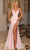 Clarisse 810481 - Cutout Back Embellished Prom Gown Special Occasion Dress 00 / Ivory/Pink