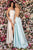 Clarisse - 8105 Scoop Neck A-line Gown Prom Dresses 0 / Champagne