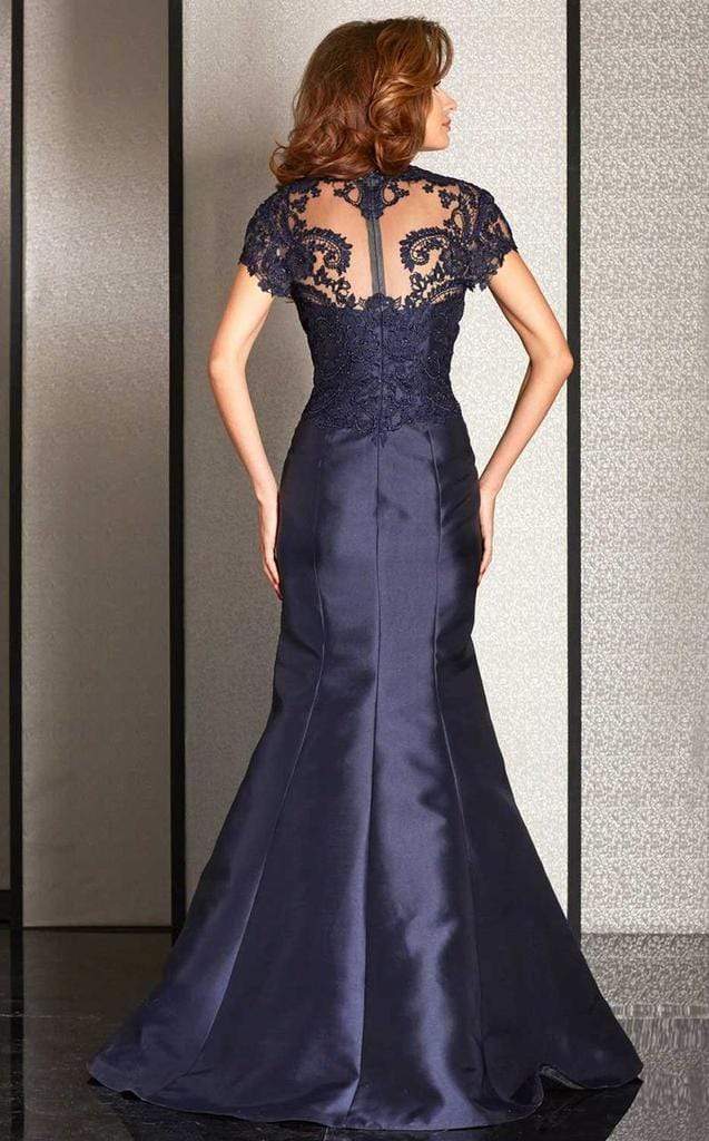 Clarisse - Cap Sleeve Lace Queen Anne Mermaid Gown M6256 - 1 Pc. Ruby in size 6 Available CCSALE