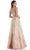 Clarisse - Strapless Embroidered Long Gown 5108 - 1 pc Blushmulti In Size 4 Available CCSALE 4 / Blushmulti