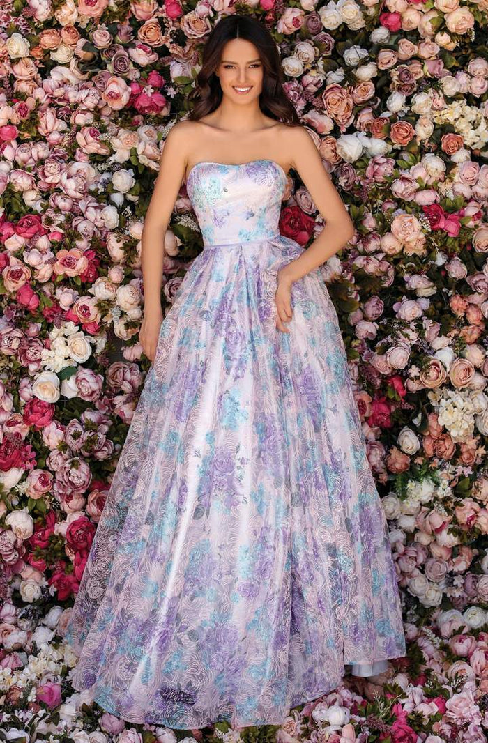 Clarisse - Strapless Sweetheart Ballgown 5122 - 1 pc Lilac Multi In Size 6 Available CCSALE 6 / Lilac Multi