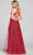 Colette for Mon Cheri CL12120 - V-Neck Lace Appliqued Prom Gown Prom Dresses