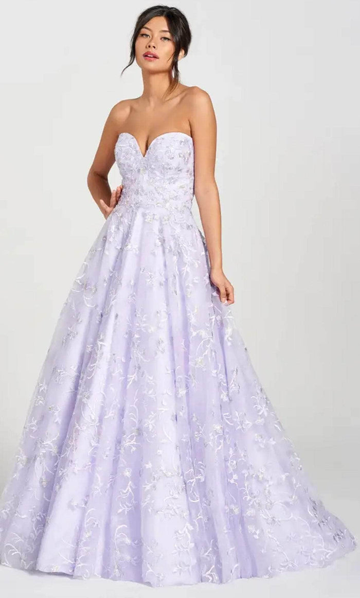 Colette for Mon Cheri CL12211 - Strapless Sweetheart Ballgown In Purple