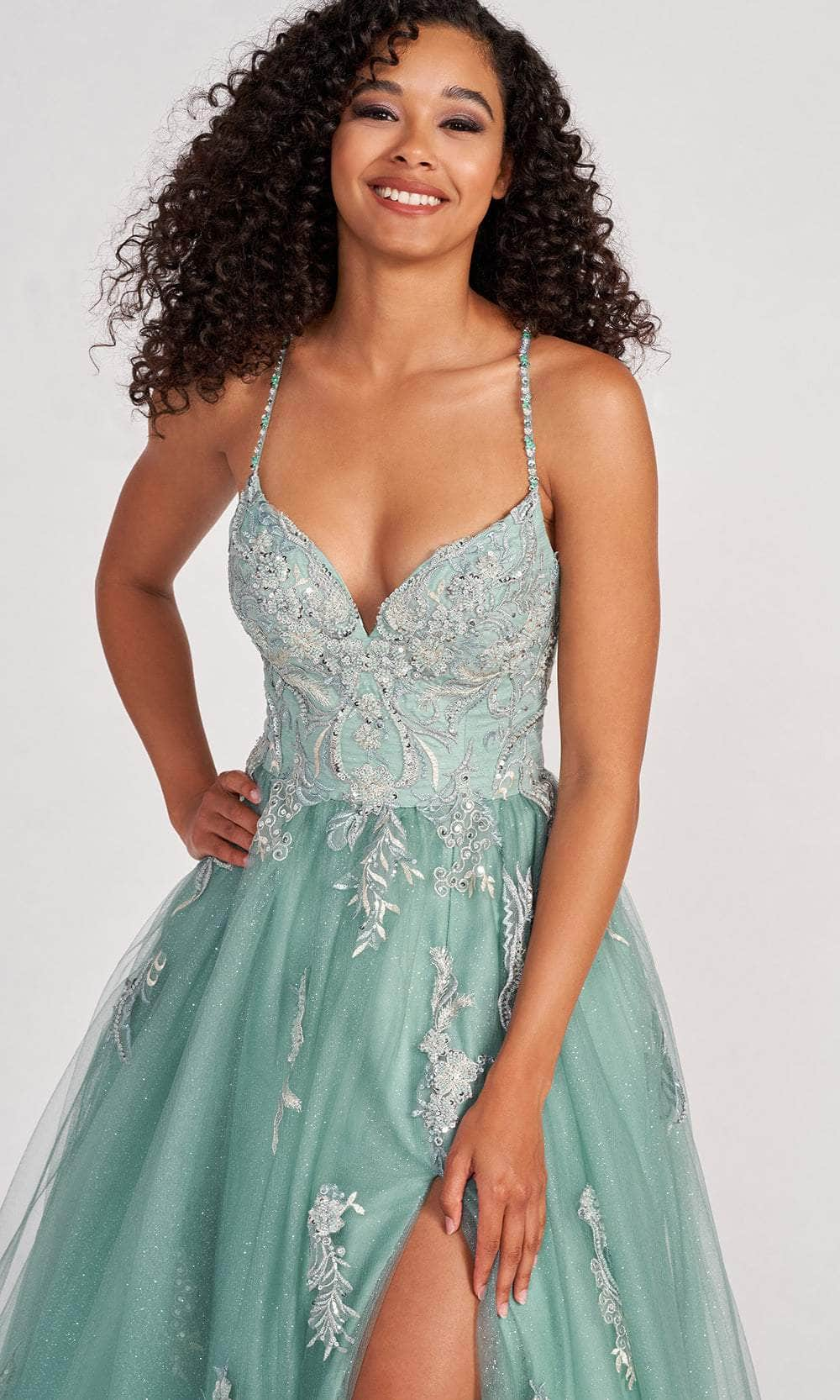 Seafoam Green Prom Dress