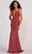 Colette for Mon Cheri CL2070 - Shimmered V-Neck Evening Dress Evening Dresses 00 / Scarlett/Multi