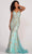 Colette for Mon Cheri CL2076 - Embellished Sleeveless Prom Gown Prom Dresses 00 / Aqua/Gold