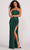 Colette for Mon Cheri CL2082 - Sequined Strapless Evening Dress Evening Dresses 00 / Hunter Green