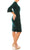 Connected Apparel T1317971 - Scoop Faux Wrap Cocktail Dress Special Occasion Dress