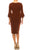 Connected Apparel T1317971 - Scoop Faux Wrap Cocktail Dress Special Occasion Dress