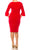 Connected Apparel T1317971 - Scoop Faux Wrap Cocktail Dress Special Occasion Dress