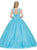 Dancing Queen - 1223 Cap Sleeve Beaded Applique Ballgown Special Occasion Dress