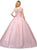 Dancing Queen - 1223 Cap Sleeve Beaded Applique Ballgown Special Occasion Dress