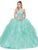 Dancing Queen - 1273 Crystal Adorned Cap Sleeve Quinceanera Ballgown Special Occasion Dress XS / Mint