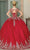 Dancing Queen 1708 - Illusion Bateau Embellished Ballgown Quinceanera Dresses