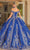 Dancing Queen 1719 - Detachable Cape Sweetheart Ballgown Quinceanera Dresses