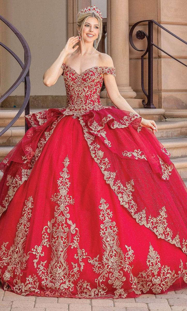 Dancing Queen 1720 - Tiered Ballgown with Cape – Couture Candy