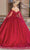 Dancing Queen 1722 - Off-Shoulder Embellished Ballgown Ball Gowns