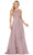 Dancing Queen - 2953 Embellished Bateau Neck A-line Dress Prom Dresses