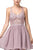 Dancing Queen - 3044 Lace Embroidered V-neck A-line Dress Homecoming Dresses