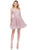 Dancing Queen - 3070 Beaded Lace Fit And Flare Cocktail Dress Homecoming Dresses XS / Dusty Pink