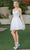 Dancing Queen 3278 - Floral Embroidery A-Line Cocktail Dress Special Occasion Dress XS / Off White