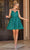Dancing Queen 3281 - Spaghetti Strapped Shiny Short Dress Cocktail Dresses