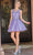 Dancing Queen 3296 - Sleeveless Floral Lace Cocktail Dress Special Occasion Dress XS / Lilac