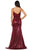 Dancing Queen - 4066 Sequin Embellished Deep V-neck Trumpet Dress Pageant Dresses