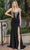 Dancing Queen 4224 - Sleeveless Plunging V-neck Long Dress Special Occasion Dress XS / Black