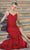 Dancing Queen 4254 - V-neck Lace Up Back Evening Gown Special Occasion Dress