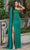 Dancing Queen 4284 - Long Cape Beaded Evening Gown Evening Dresses XS / Hunter Green