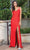 Dancing Queen 4305 - Cowl Ruched Prom Dress Prom Dresses XS / Red