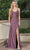 Dancing Queen 4305 - Draped High Slit Prom Dress Special Occasion Dress