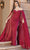 Dancing Queen 4306 - Off Shoulder Prom Gown With Cape Special Occasion Dress XS / Burgundy
