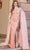 Dancing Queen 4306 - Off Shoulder Prom Gown With Cape Special Occasion Dress XS / Rose Gold