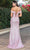 Dancing Queen 4318 - Off Shoulder Sheath Glittered Gown Long Dresses