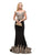 Dancing Queen 9946 Off-Shoulder Embellished Evening Gown - 1 pc Black in Size XL Available CCSALE