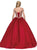 Dancing Queen - Appliqued Off-Shoulder Evening Gown 1291 - 1 pc Burgundy In Size M Available CCSALE M / Burgundy