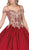 Dancing Queen - Appliqued Off-Shoulder Evening Gown 1291 - 1 pc Burgundy In Size M Available CCSALE M / Burgundy