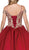 Dancing Queen - Appliqued Off-Shoulder Evening Gown 1291 - 1 pc Burgundy In Size M Available CCSALE M / Burgundy